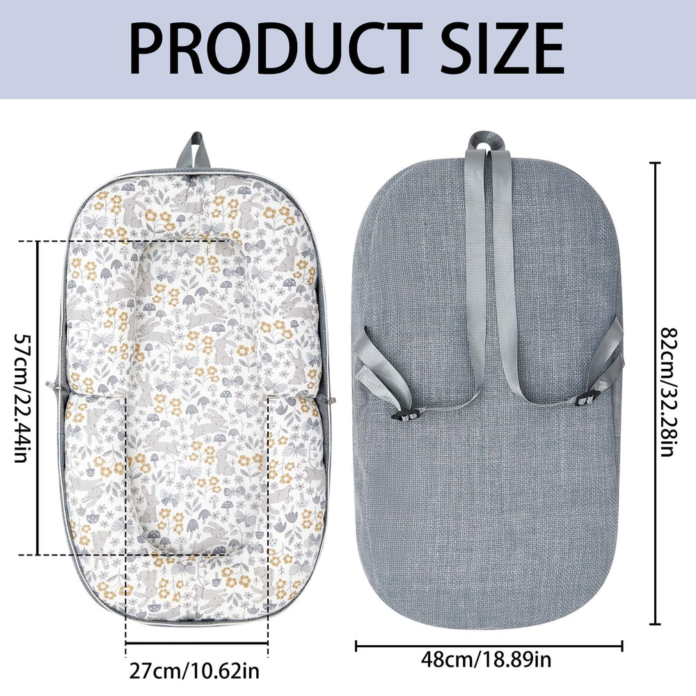 Lucakuins Baby Lounger travel-compact for easy packing and outdoor exploration