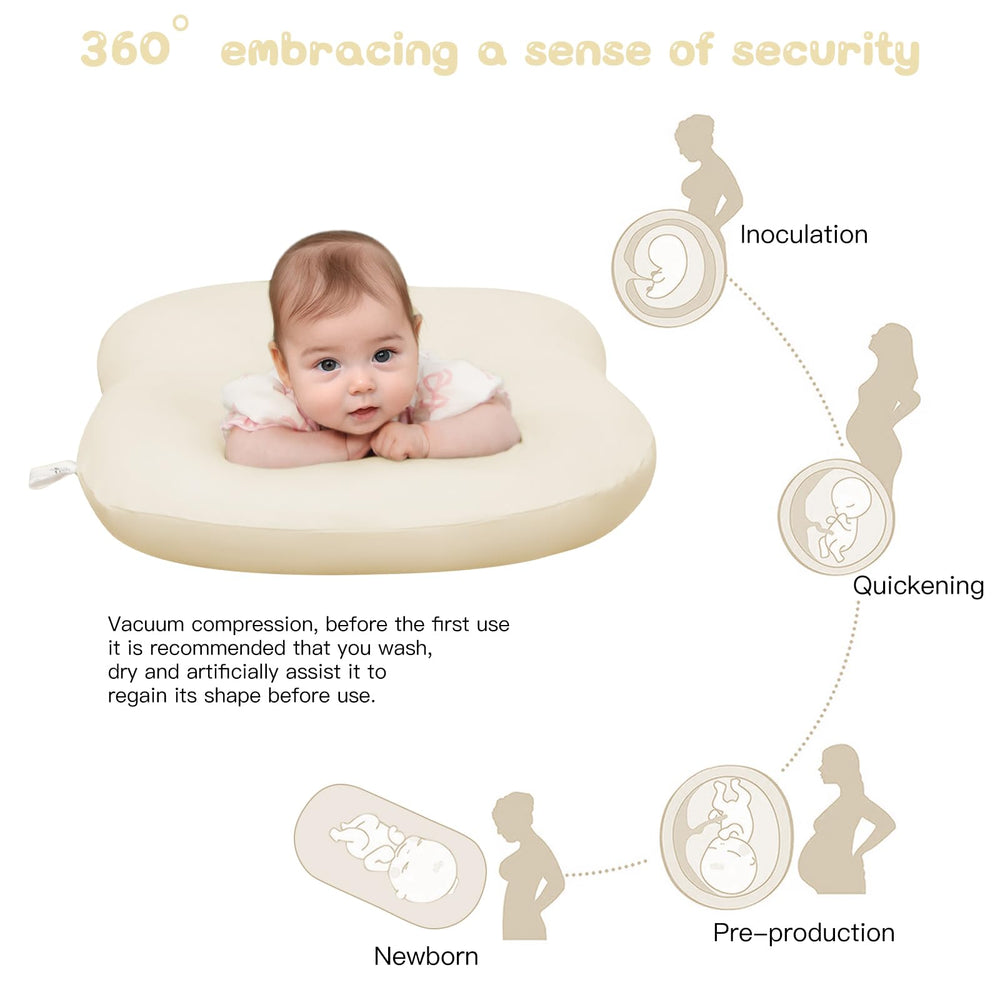 Lucakuins Baby Lounger vacuum packaging highlights travel convenience