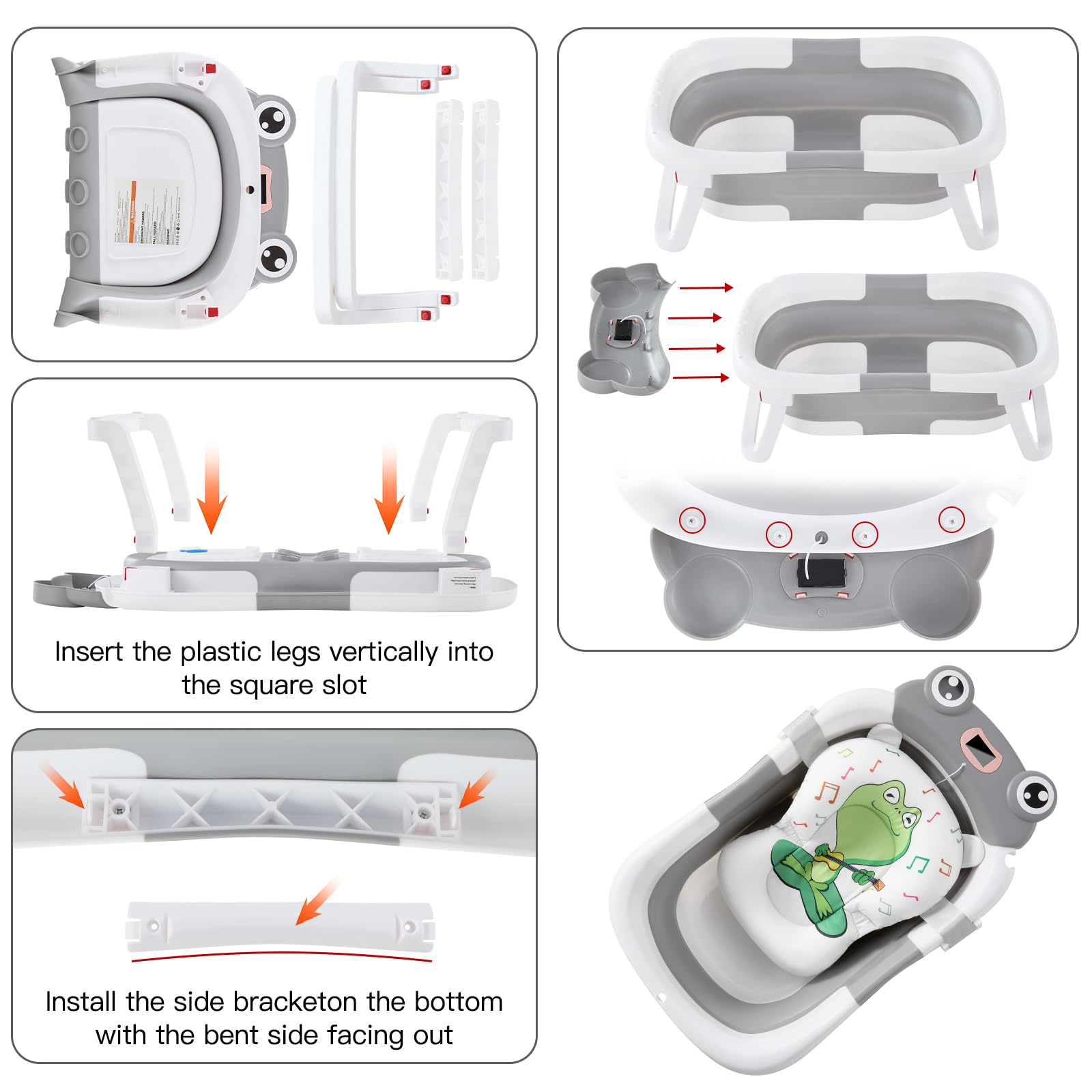 Lucakuins floating cushion for 0-12 months provides womb-like support.