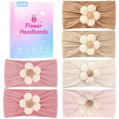 lucdnc 6-pack baby girls headbands ideal for coordinating outfits and photo shoots.