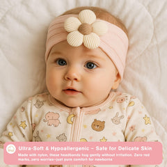 lucdnc flower headbands closeup showing delicate petals and vibrant colors for special occasions.