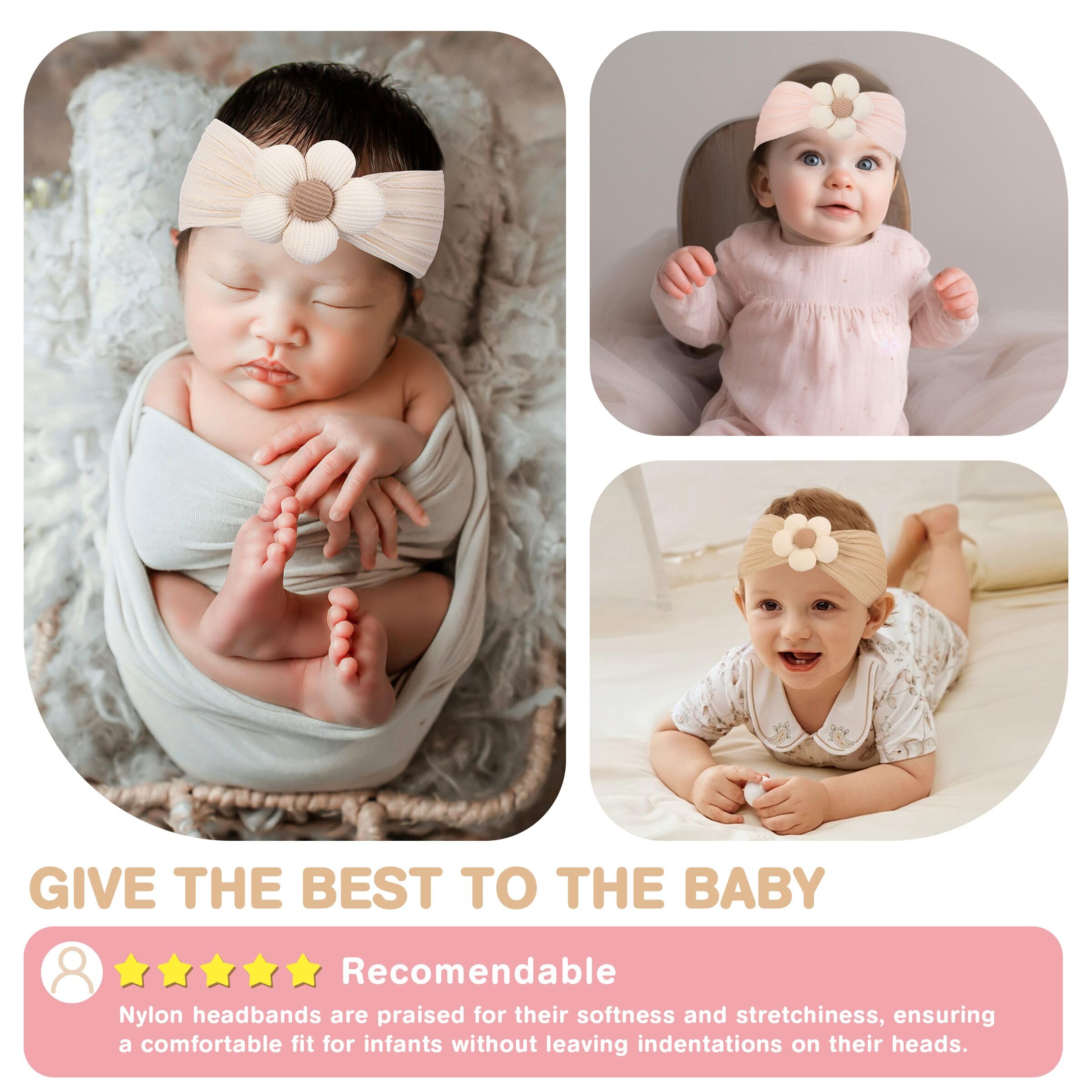 lucdnc versatile headbands in a gift box for baby showers and celebrations.