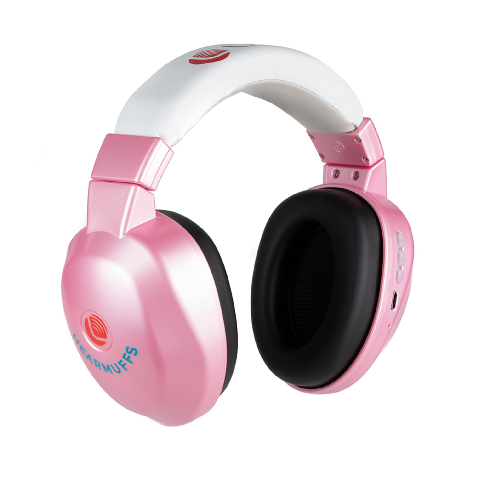 Lucid Audio HearMuffs Wireless on child for safe listening at loud events.