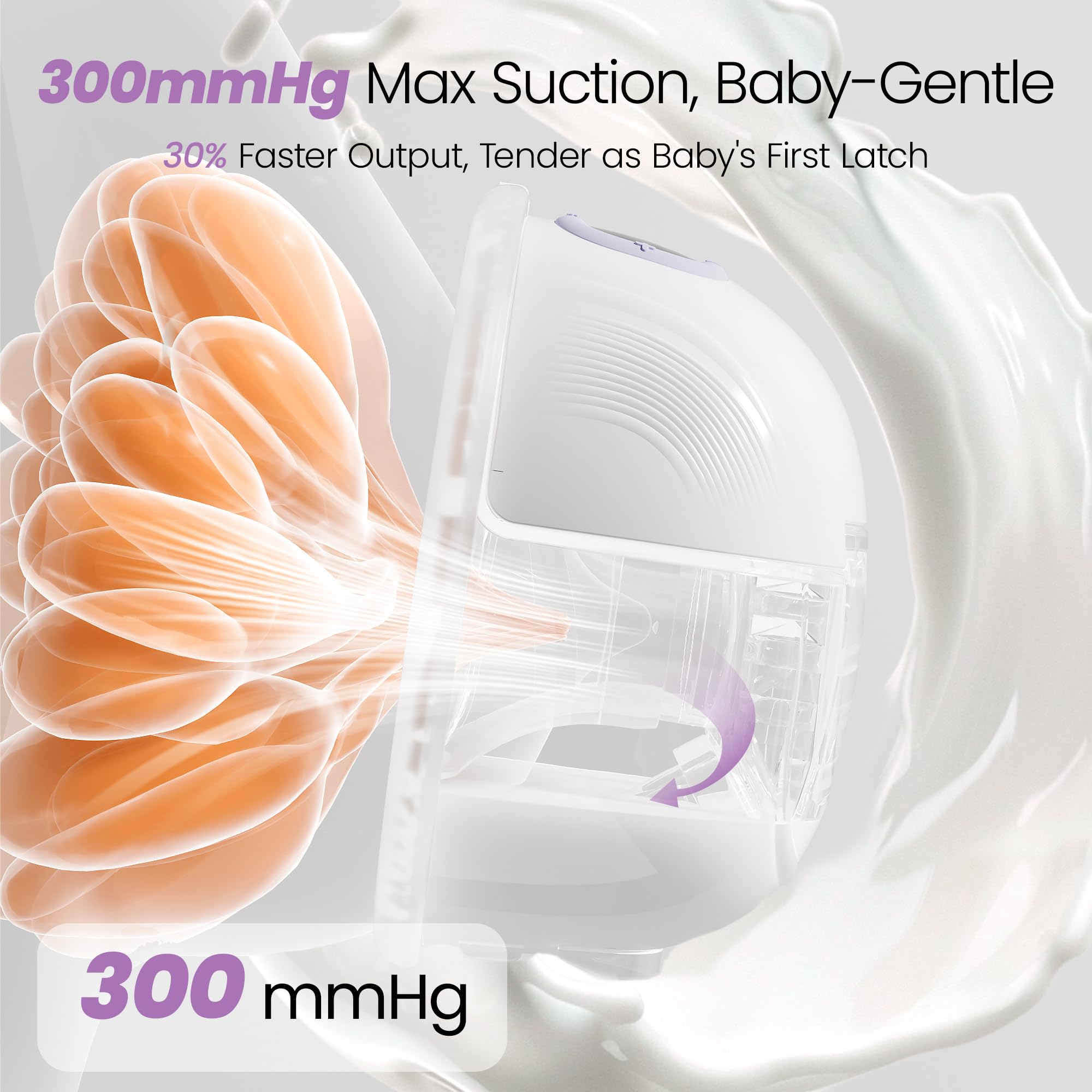 Lucina Baby hands-free design pump for freedom while working or commuting.