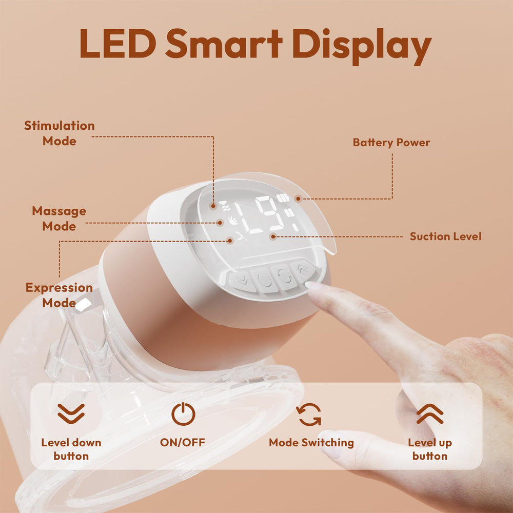 Lucina Baby pump operates quietly for discreet pumping without disturbing others.