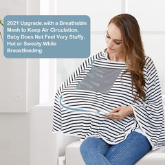 Lucine nursing poncho offers 360° privacy for discreet public feeding.