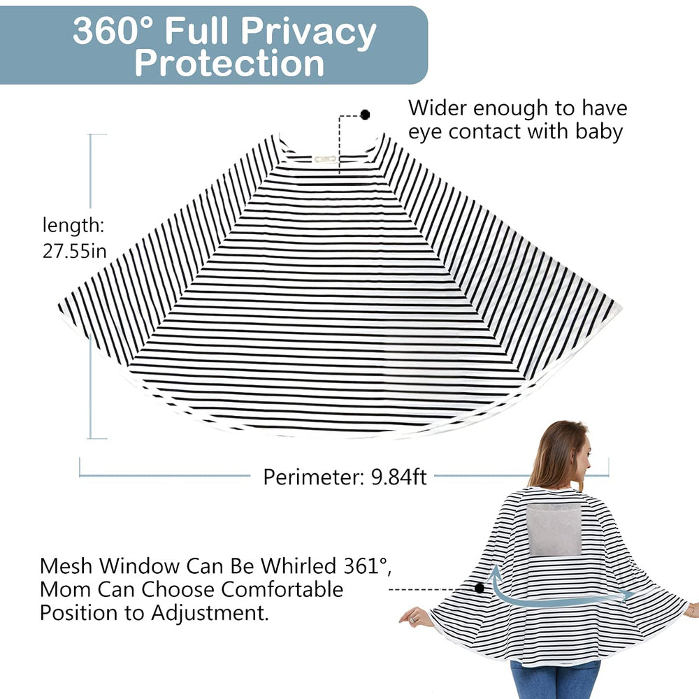 Lucine milk-fabric nursing cover is skin-friendly, lightweight, breathable.