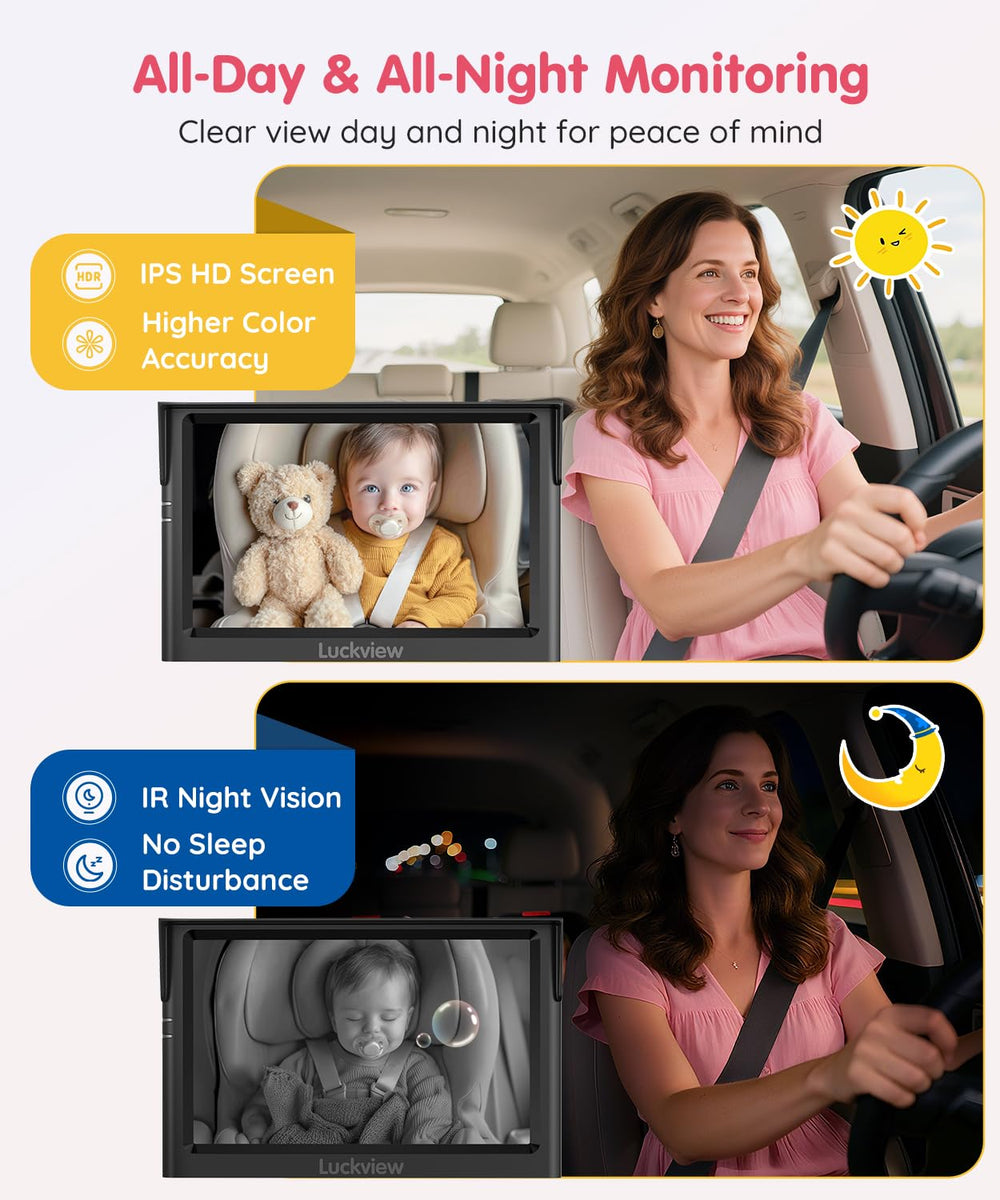 LUCKVIEW BM1 3X zoom captures subtle baby expressions for quick responses.