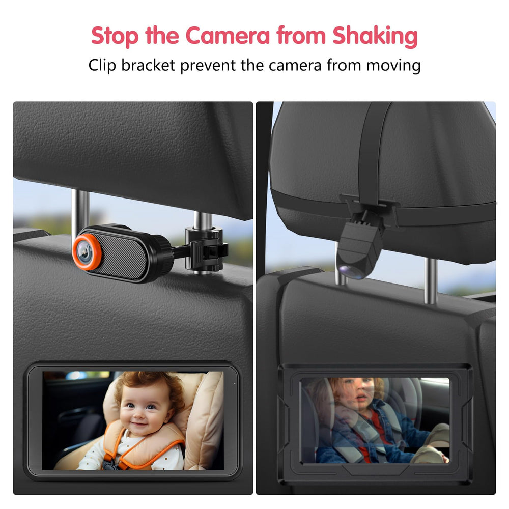 LUCKVIEW BM2 rear-facing view shows infant from back seat