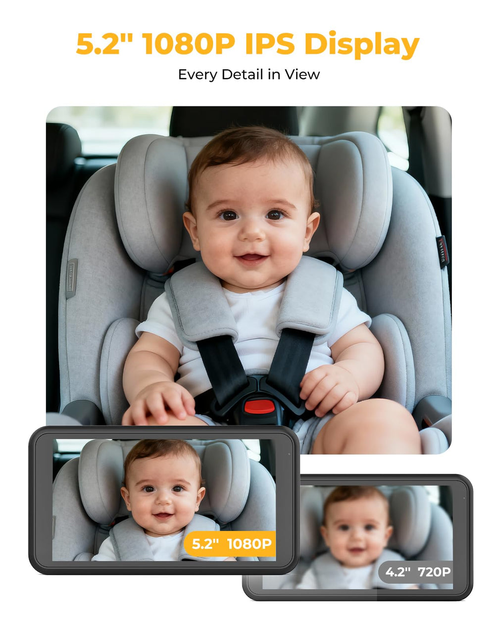 Luckview BM2A 3X zoom reveals tiny yawns and smiles clearly.