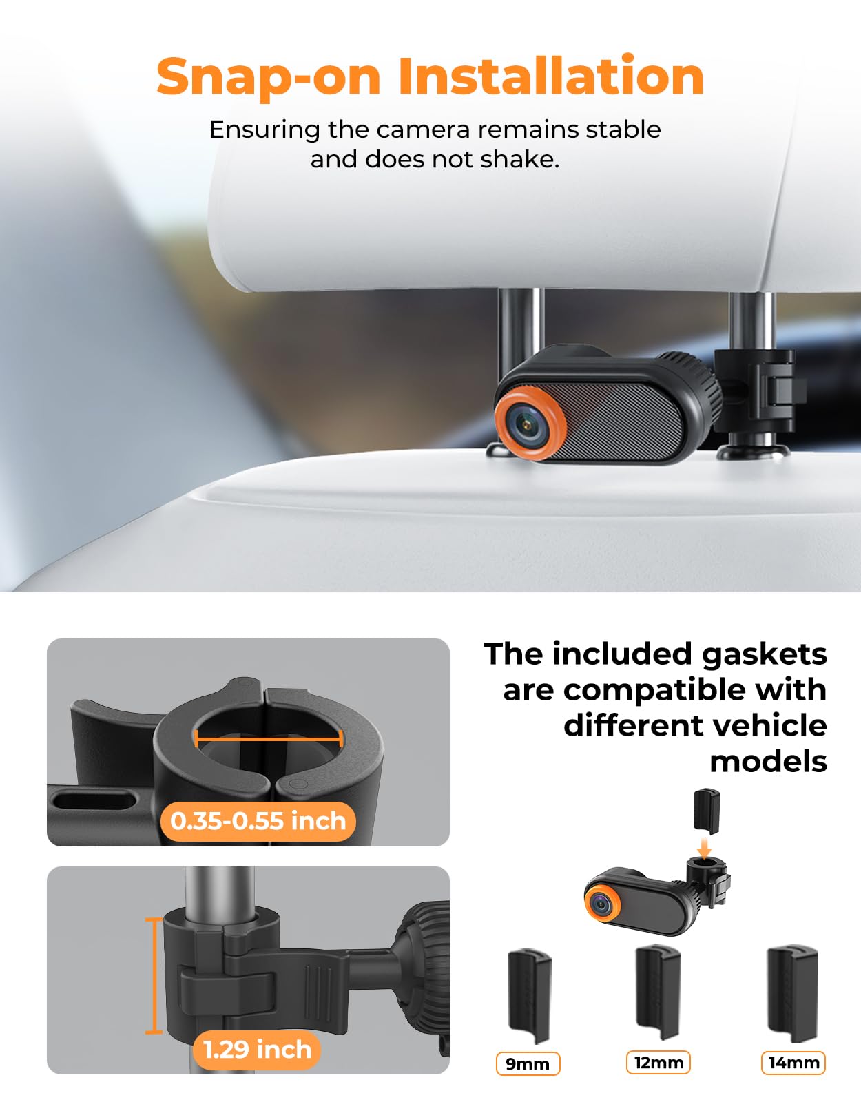 LUCKVIEW BM2A adjustable brightness for comfortable daytime viewing