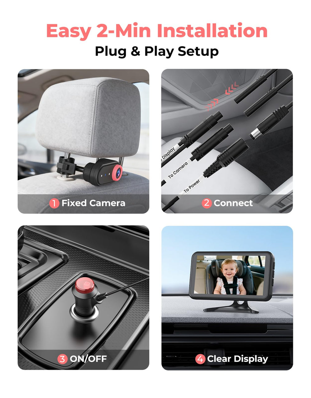 Luckview BM2A brightness control enables comfortable viewing in any lighting