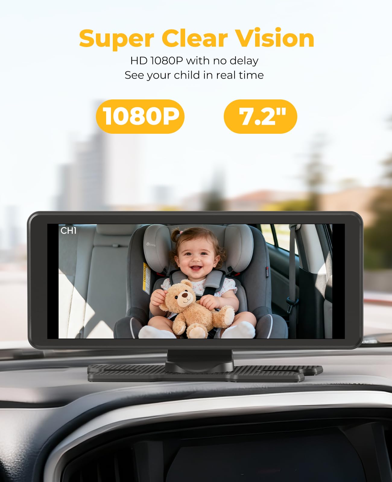 LUCKVIEW BM5 PRO wide-angle cameras cover rear seats reducing blind spots.