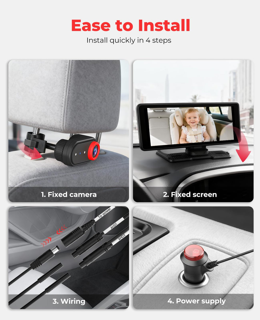 LUCKVIEW BM5PRO adjustable brightness improves visibility in day and night driving.