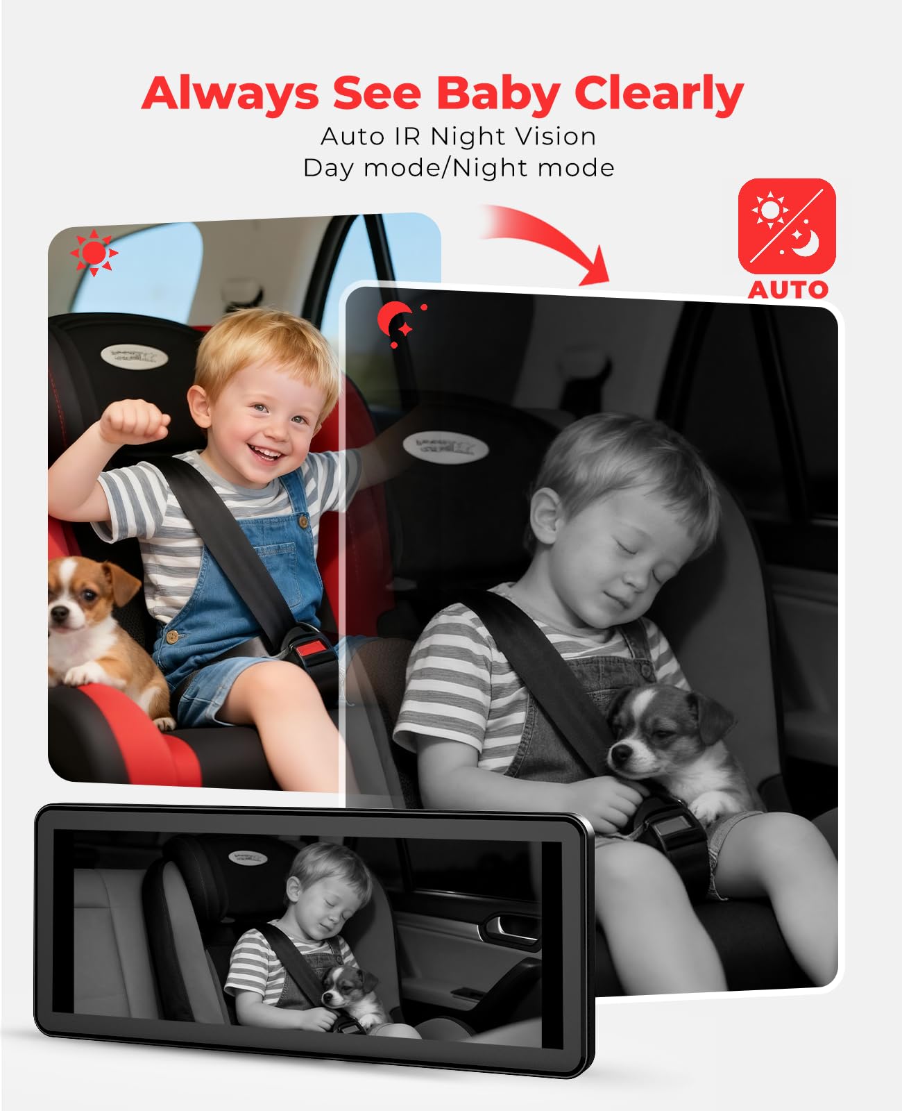 LUCKVIEW BM5PRO easy-install with no tools makes setup fast in most vehicles.
