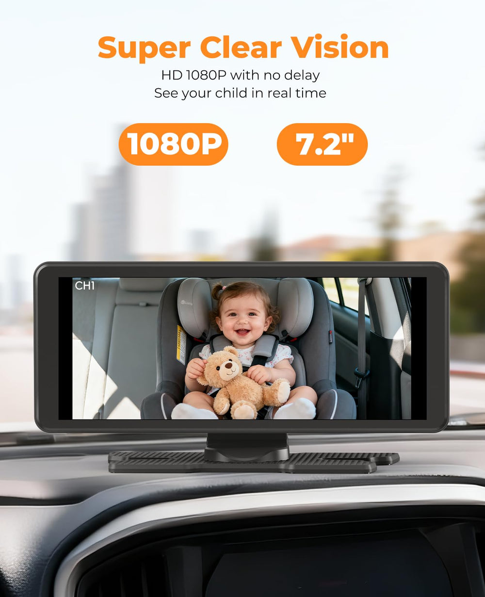 LUCKVIEW BM5PRO wide-angle dual cameras cover rear seats