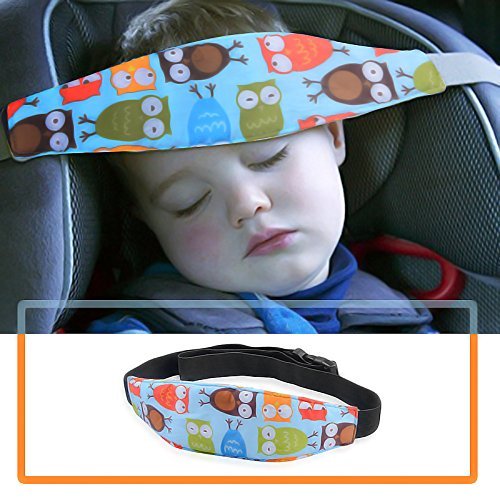 Luckyiren head-support in stroller nap mode offering gentle neck support on outings