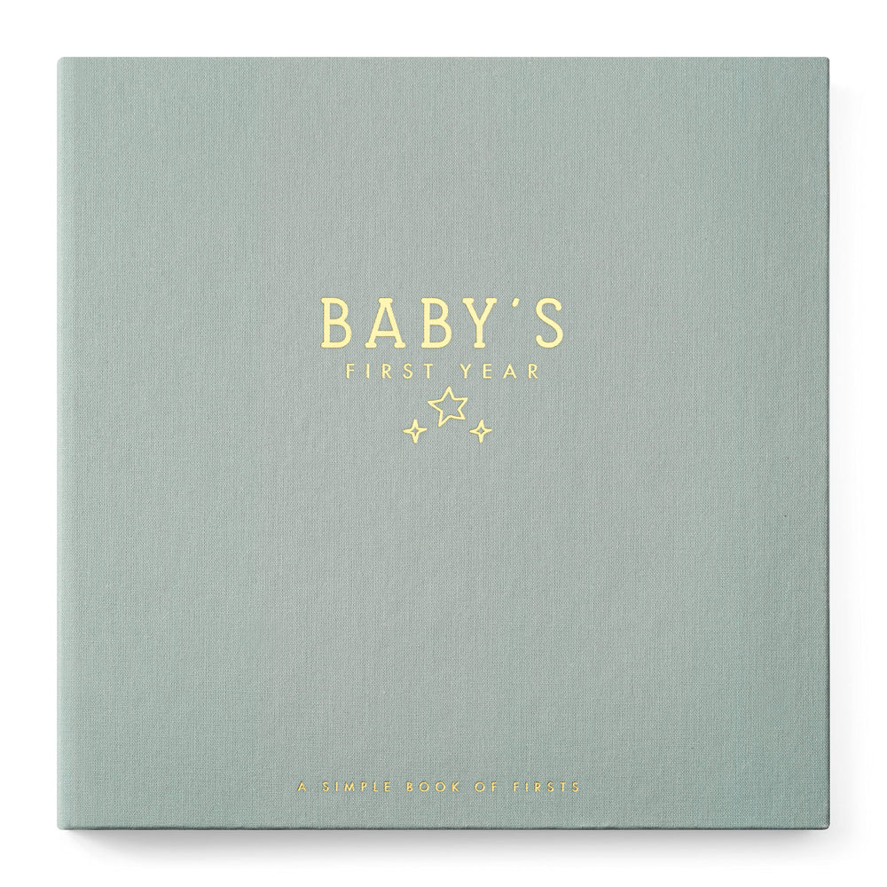 Lucy Darling Celestial Skies memory book cover showcases linen texture and gold foil premium keepsake