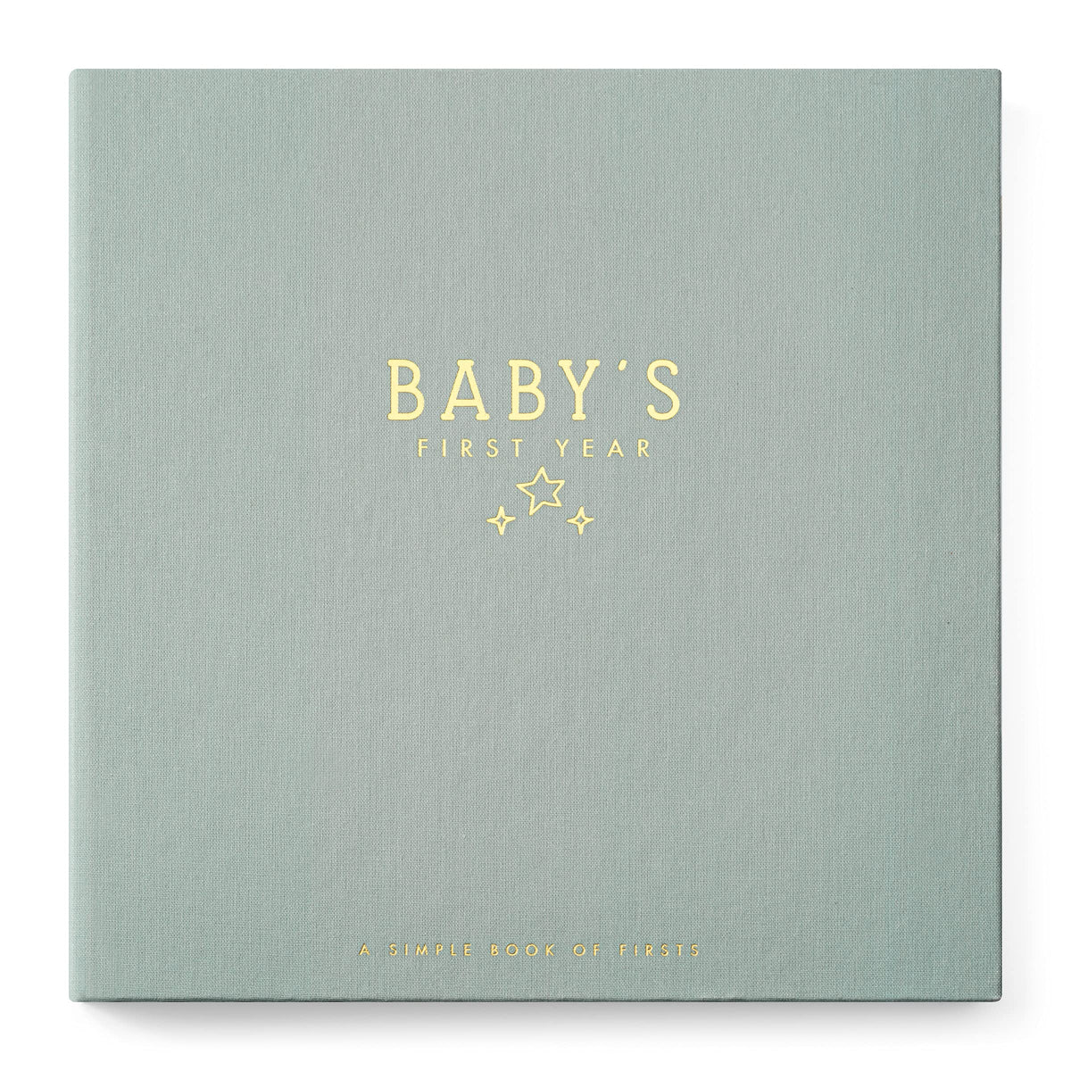 Lucy Darling Celestial Skies memory book cover showcases linen texture and gold foil premium keepsake