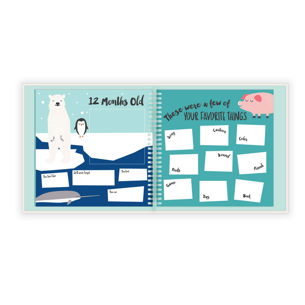 Lucy Darling memory book spreads organize stories with playful prompts.