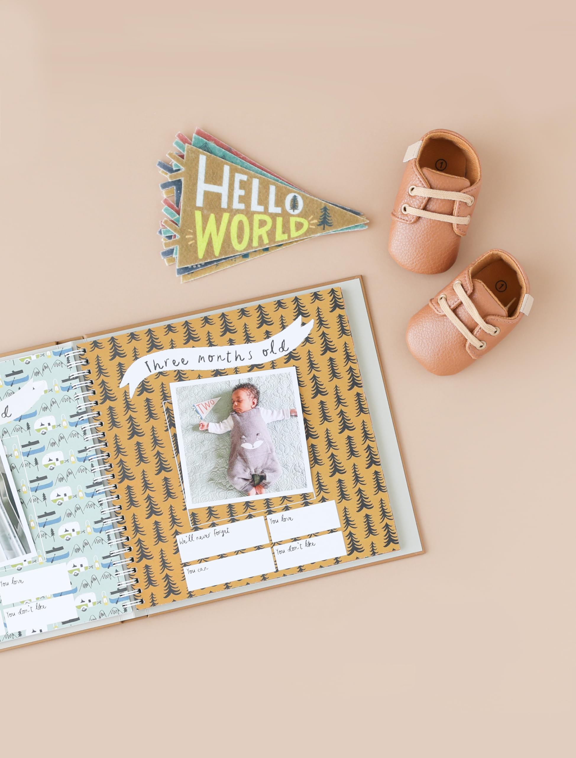 Lucy Darling Little Camper hardcover ensures lasting preservation of baby memories