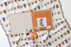 Lucy Darling Little Camper memory book spine shows durable keepsake design for memories