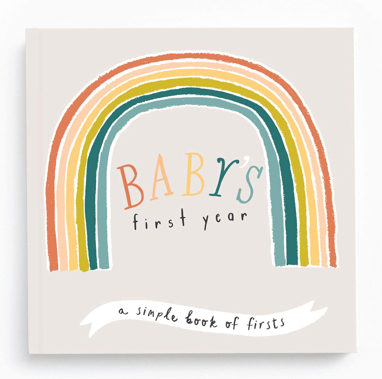 Lucy Darling Little Rainbow book cover shows a cheerful rainbow, inviting joyful memory-keeping.