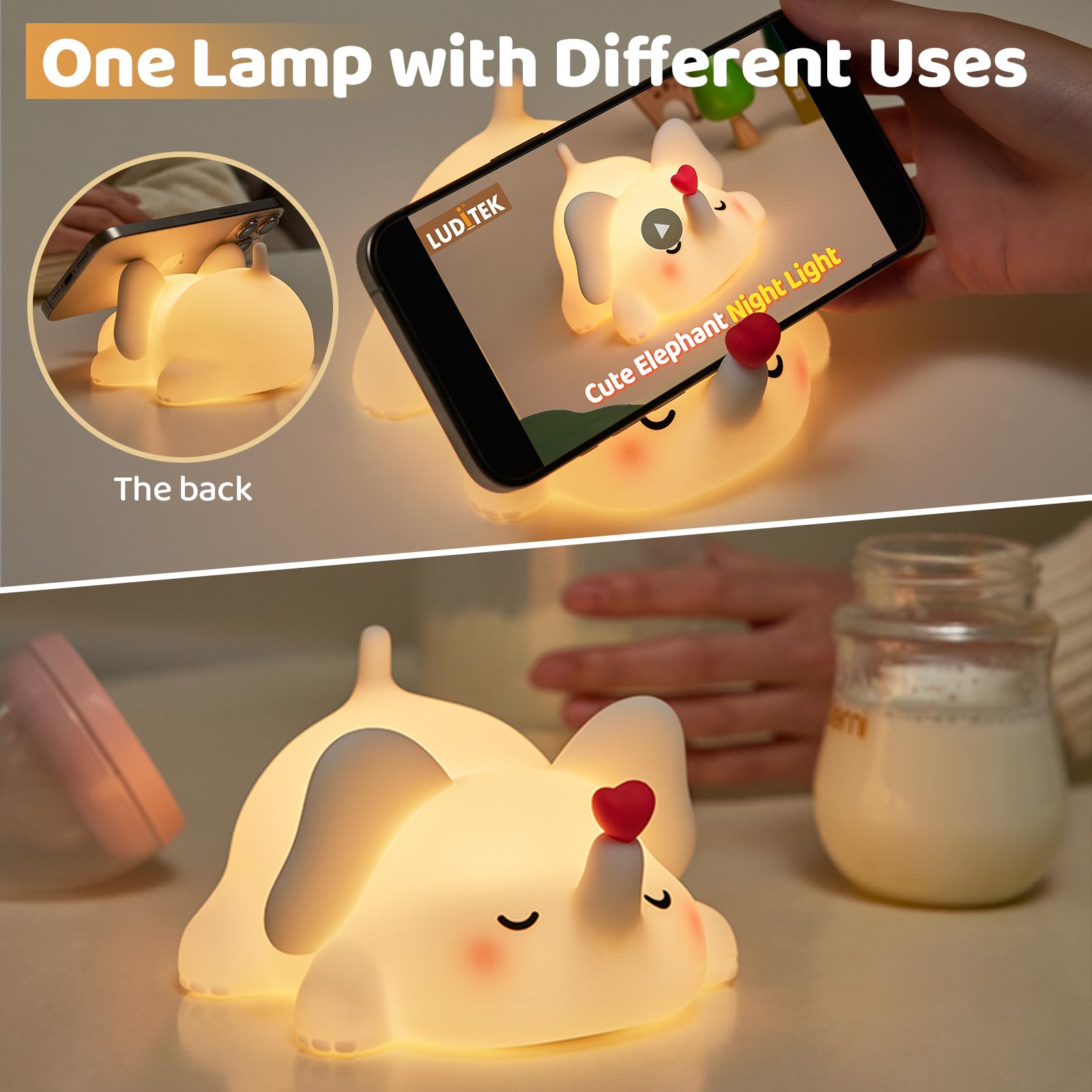 Luditek night light featuring a 30-minute timer for easy bedtime routines.