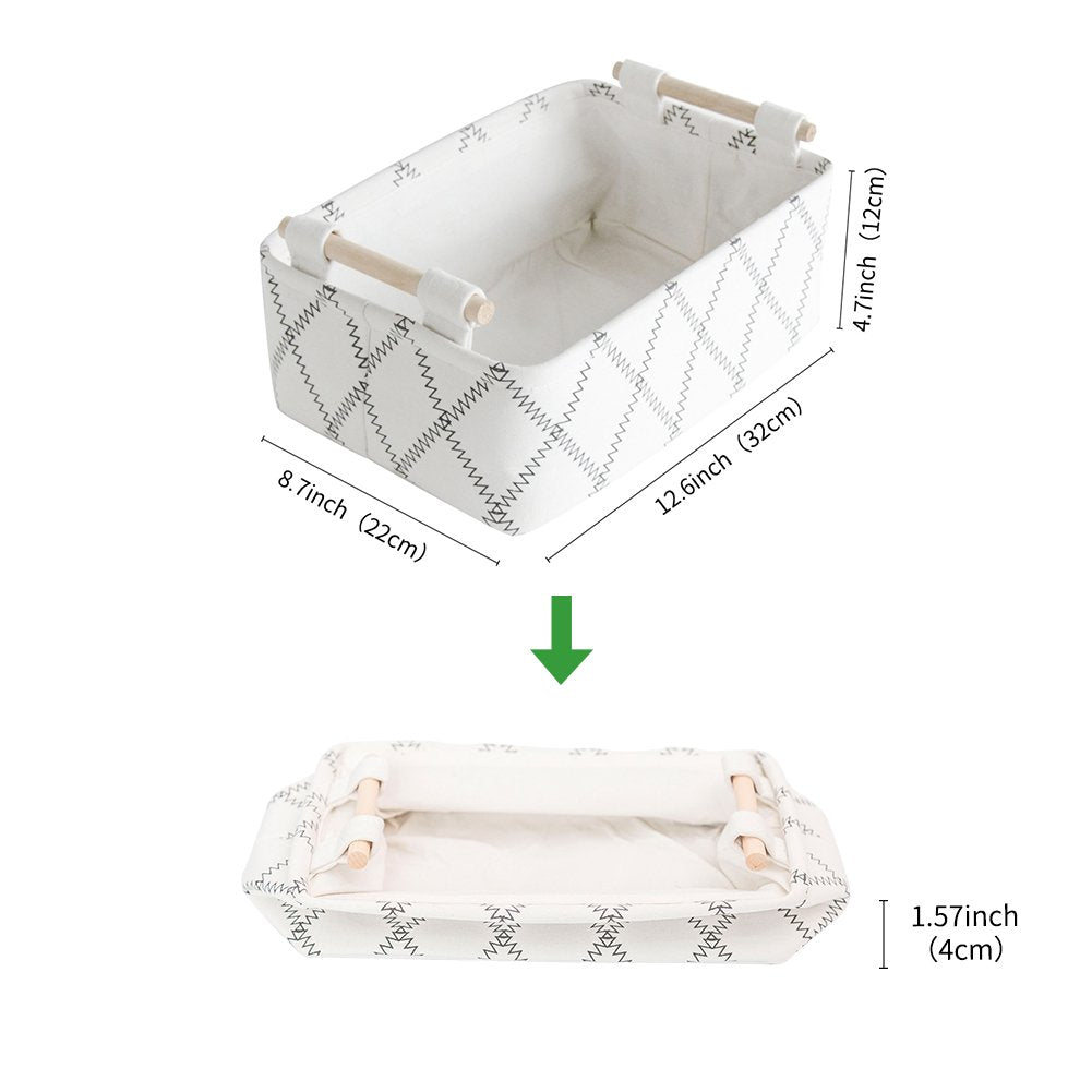LUFOFOX canvas storage bin closeup shows thick material and quality construction.