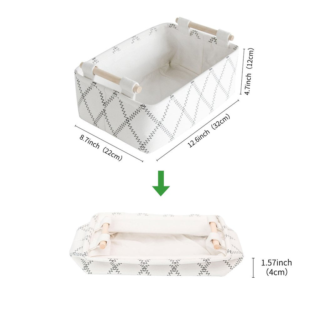LUFOFOX canvas storage bin closeup shows thick material and quality construction.