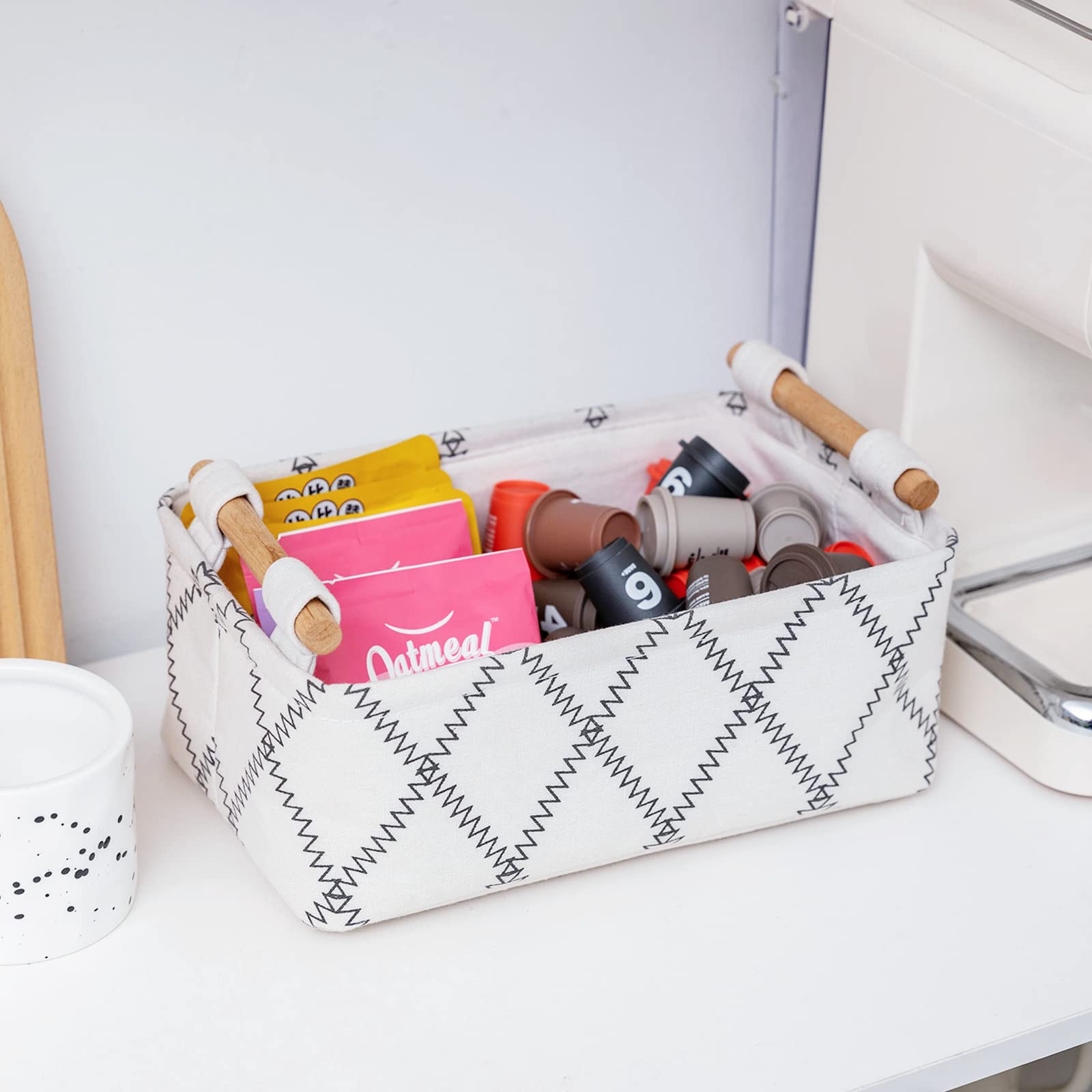 LUFOFOX nursery storage bin ideal for small toys and essentials.