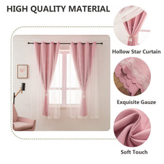 LUGOTAL pink curtain tieback image highlights decorative pair and added privacy.