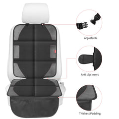 LUILANC car seat protector non-slip surface keeps seats in place.