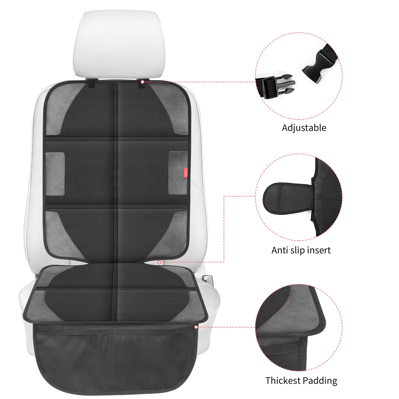 LUILANC protector-non-slip-corner and textured surface prevent shifting during rides