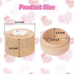 Luiqs Vens wooden tooth fairy box; durable natural wood for lasting bedtime keepsakes.
