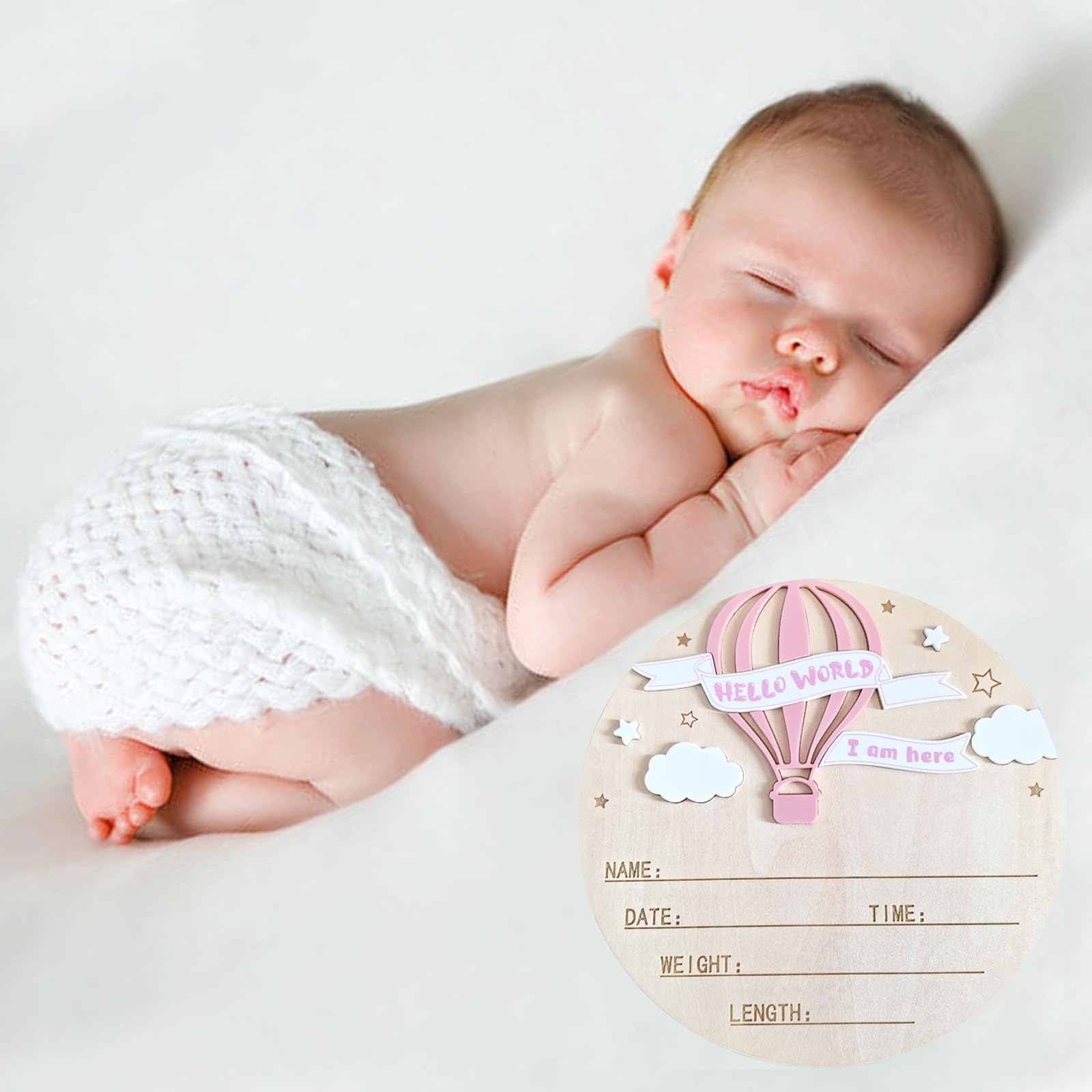 LUJIEBANG easy customization pink sign, personalize with marker ink for quick keepsakes.