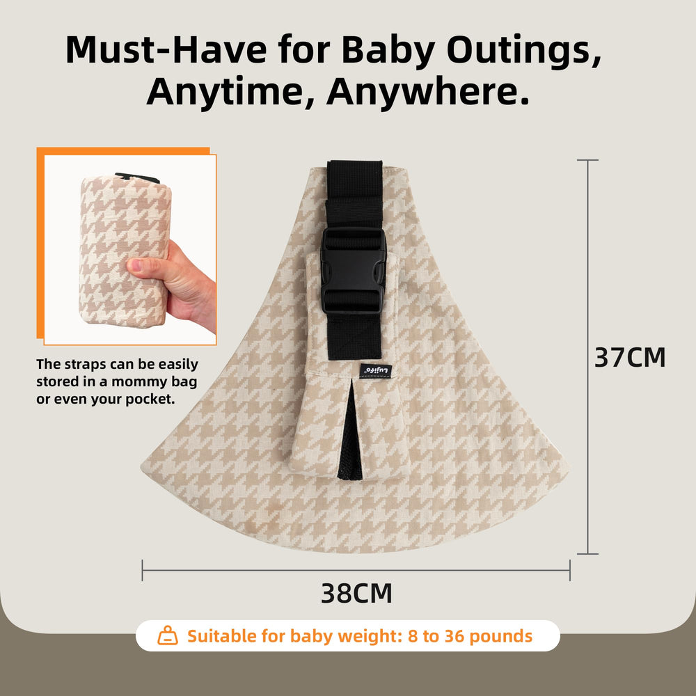 Lujifo front and back adjustment buckles show quick sizing