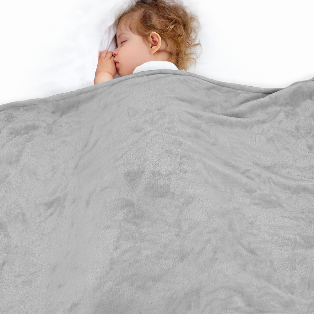 Lukeight baby blanket soft-touch surface for cozy snuggles.