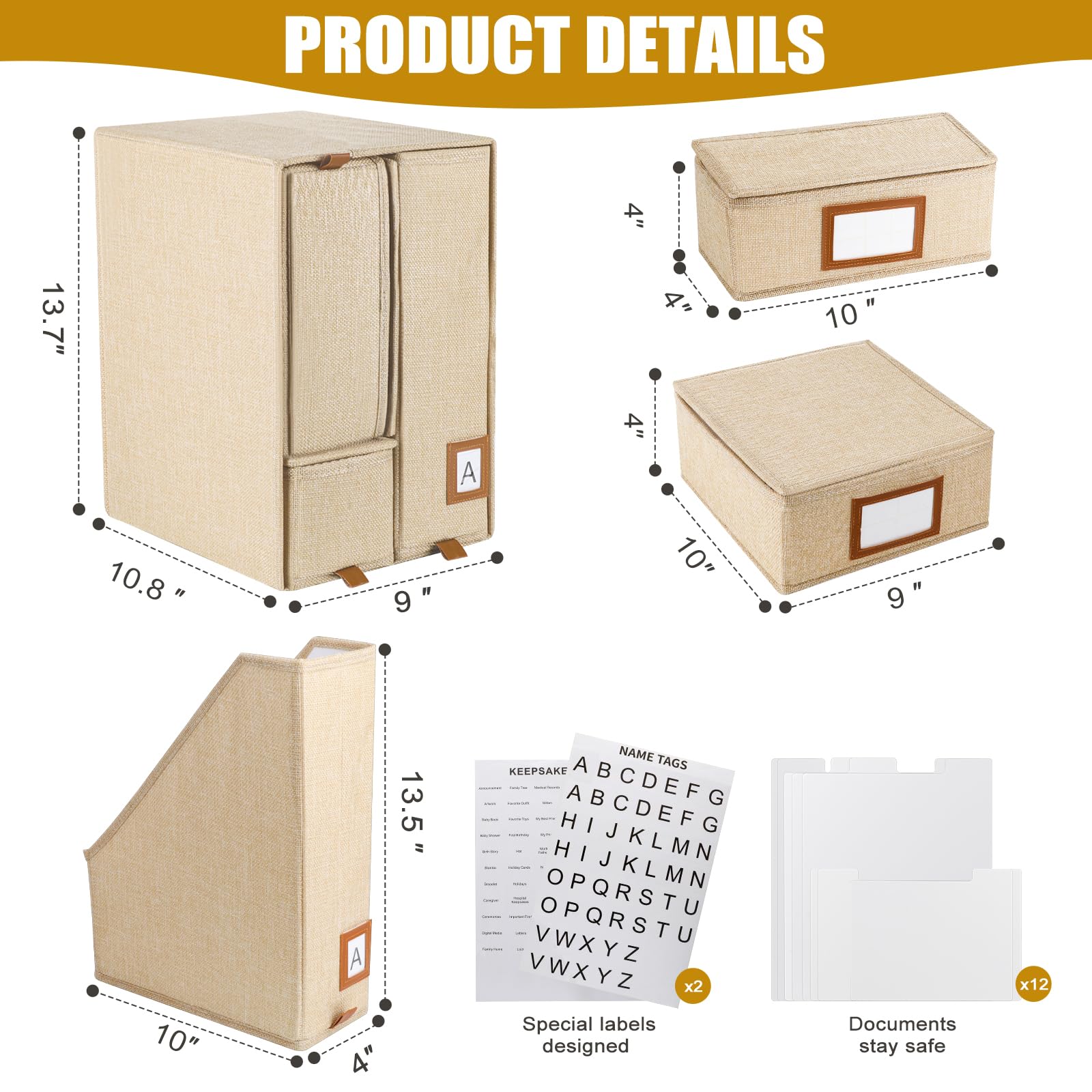 Lukeline keepsake box accommodates photos and initials for personalized display.