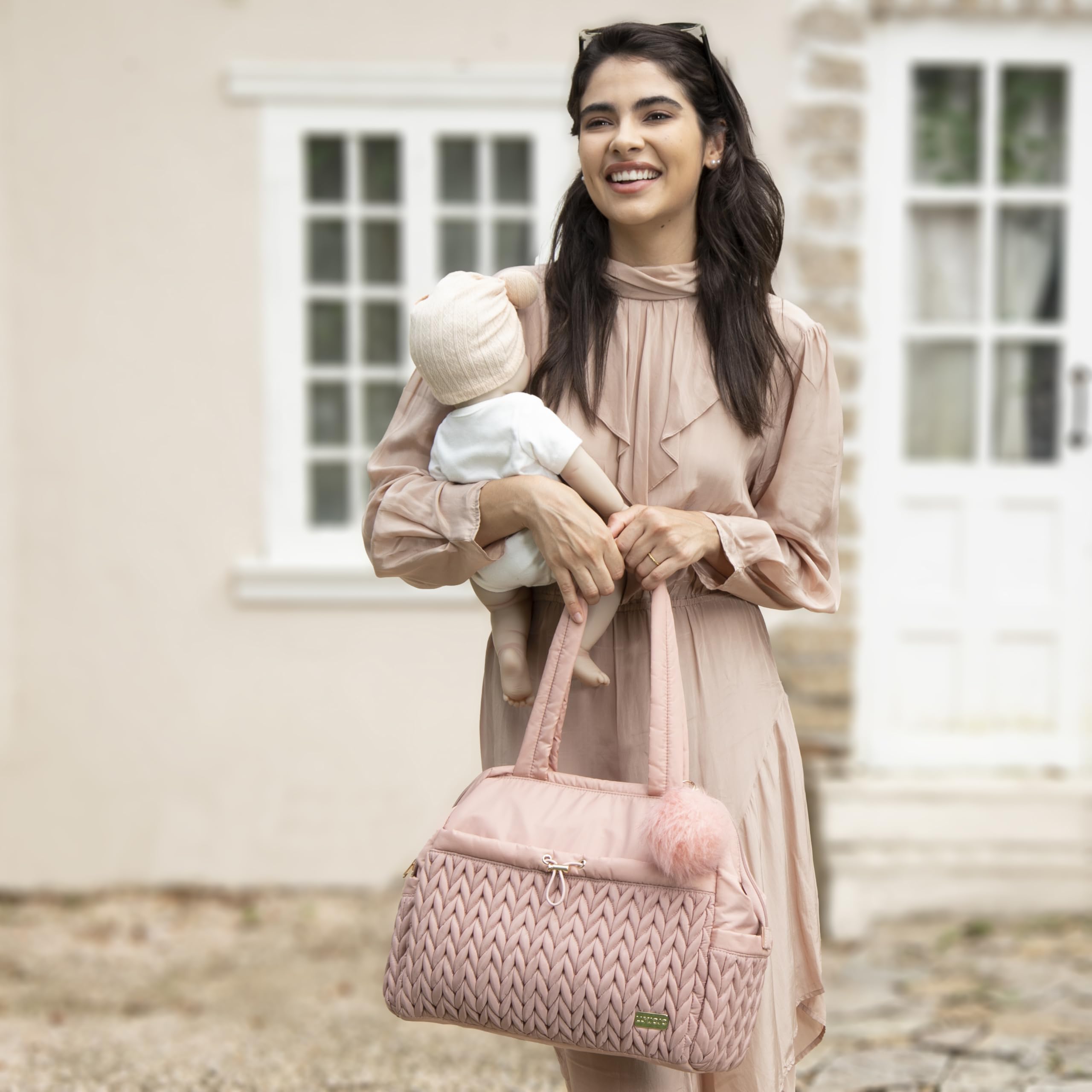 LUKJOJO Asha diaper bag crafted with durable nylon for daily mom life