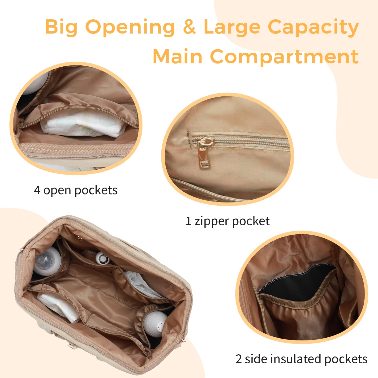 LUKJOJO Asha bag offers insulated bottle holders for temperature-friendly feeds