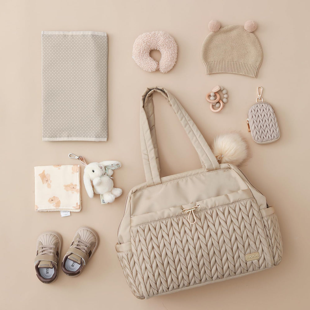 LUKJOJO Asha diaper bag tote adjustable strap for comfortable carrying