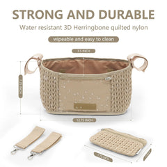 LUKJOJO detachable front pocket provides quick access to essentials.