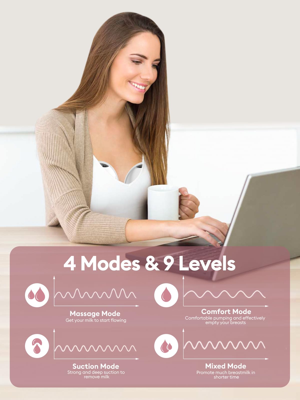 Lulia BPA-free material ensuring safe pumping for mom and baby