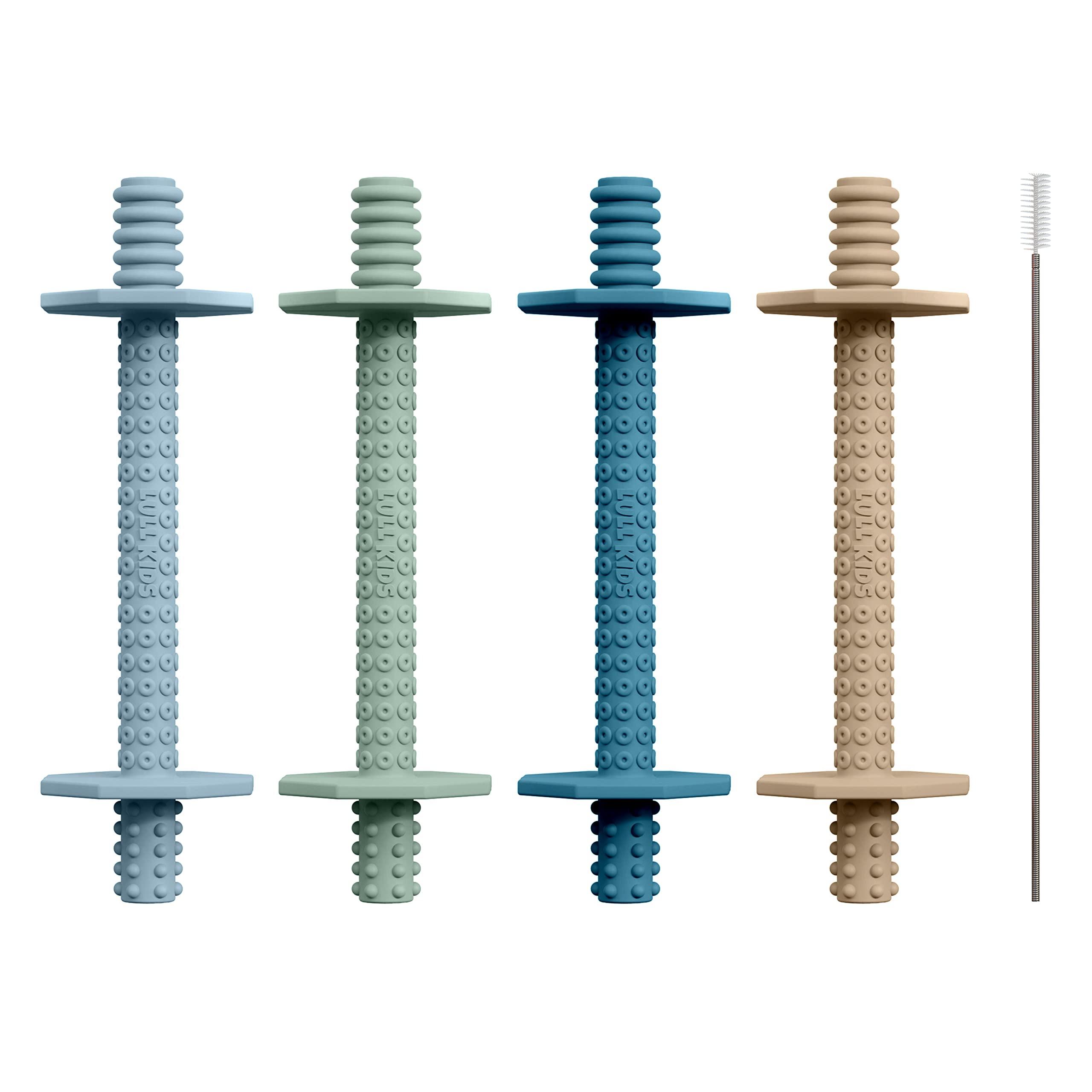 Lull Kids silicone baby teether 0-6 months – soothing texture for early teething comfort.