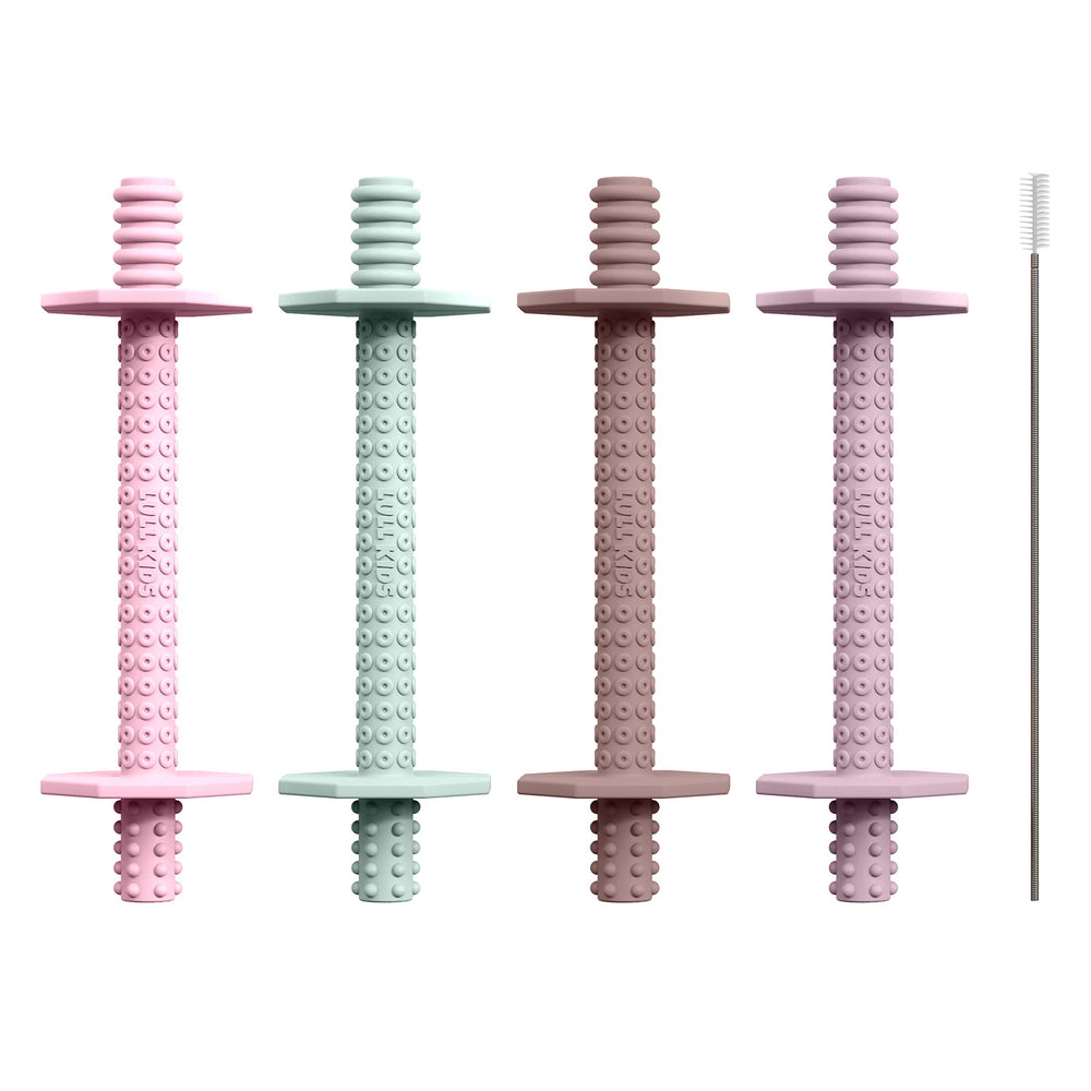 Lull Kids silicone teether 0-6m close-up offering gentle soothing relief