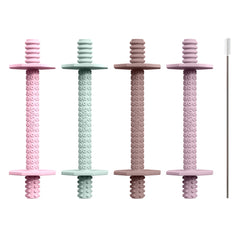 Lull Kids silicone teether 0-6m close-up offering gentle soothing relief