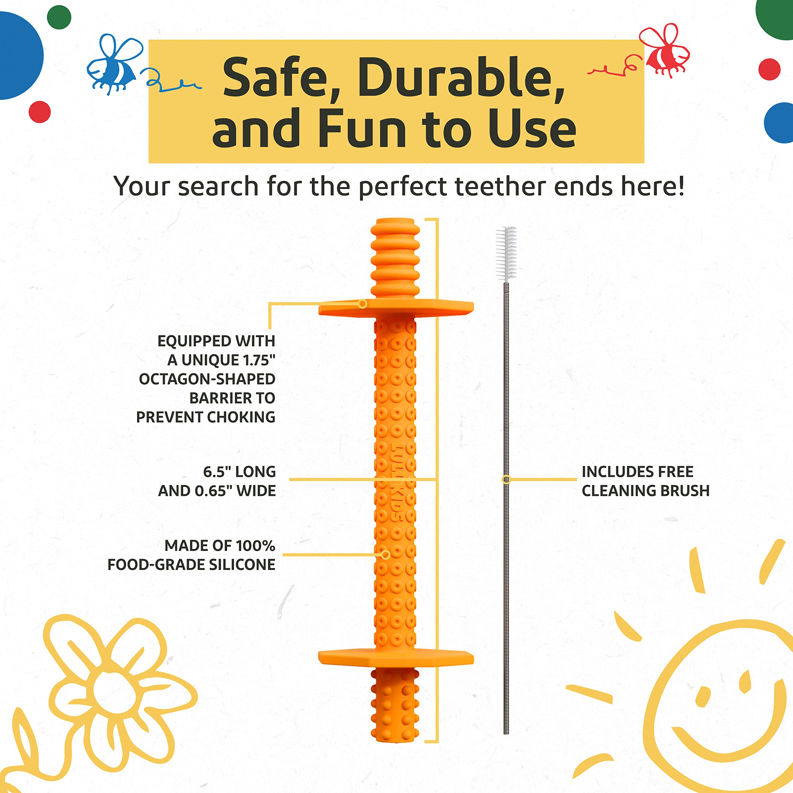 Lull Kids winter edition packaging – cozy, baby-safe teething solution for winter months.