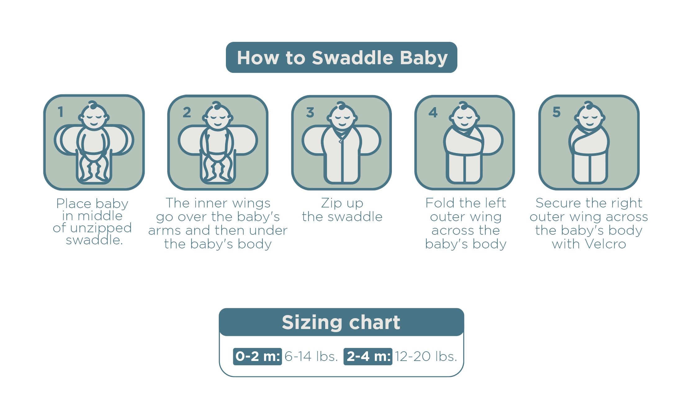 LullaBaby White Sand swaddle shown for a calming nursery aesthetic.