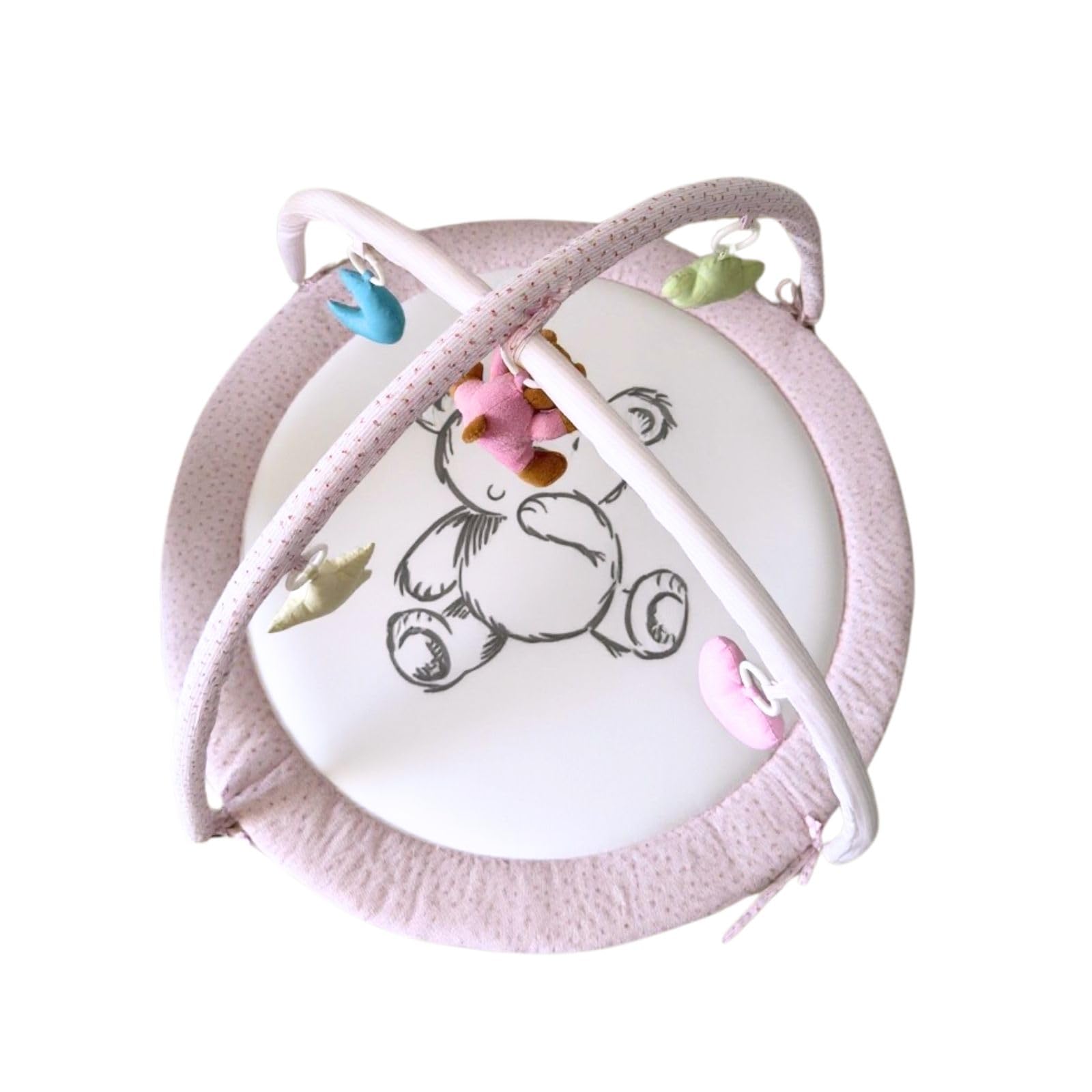 LULLABY COTTON detachable toys with crinkle textures for tactile play